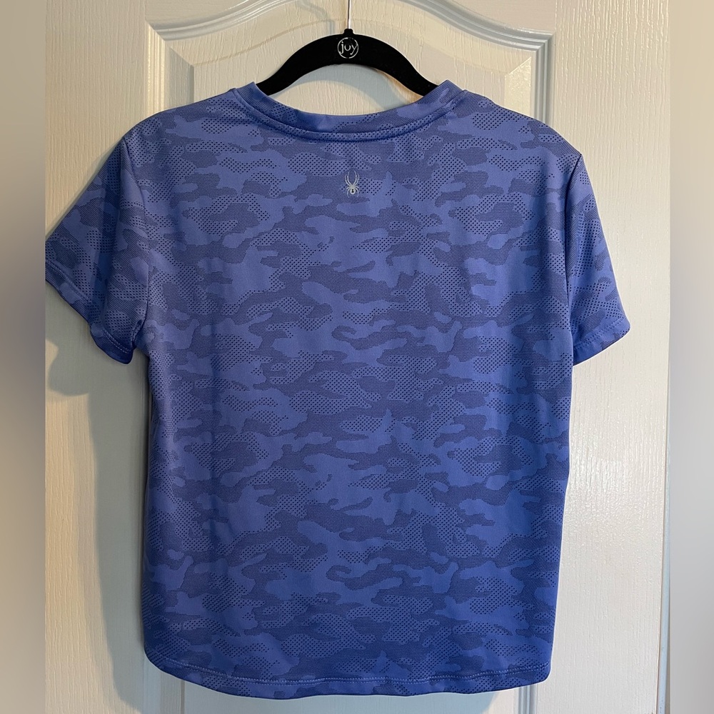 Spyder Blue Breathable Camo Shirt